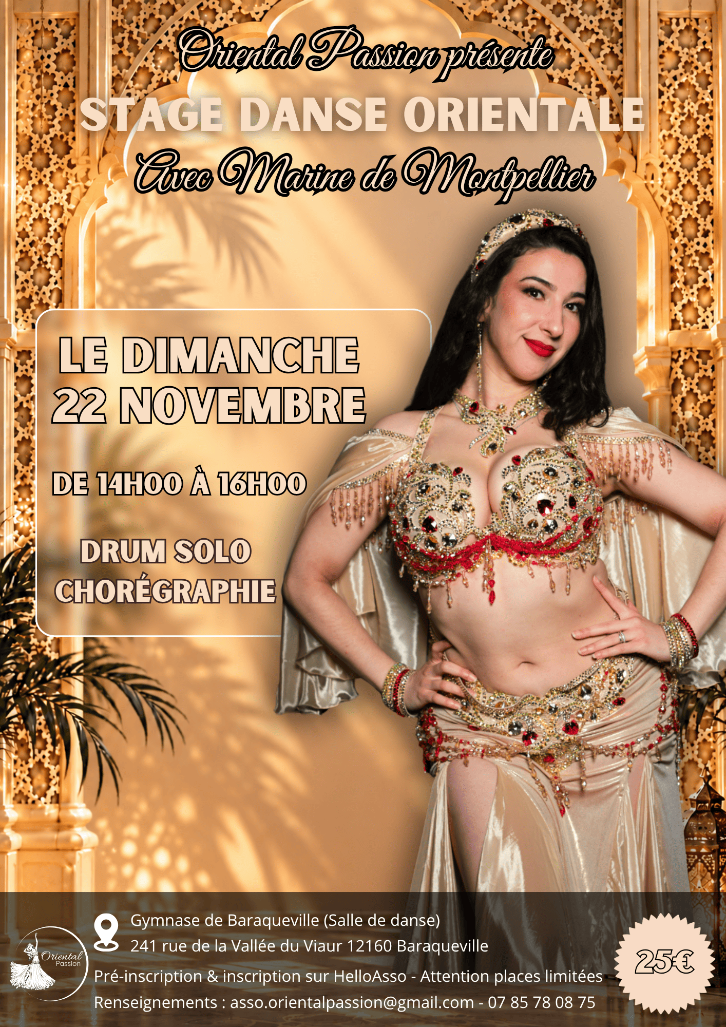 Stage de danse orientale avec Marine